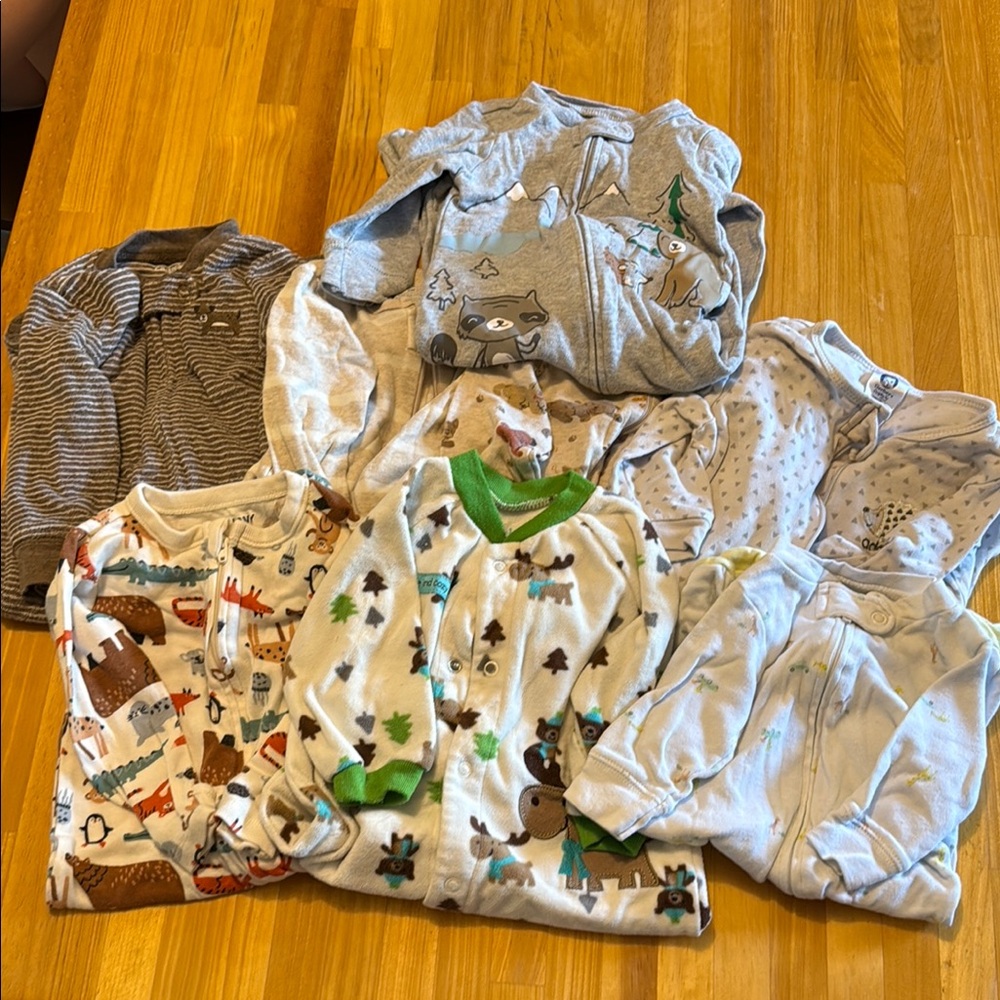 Assorted Baby sleepers 3-6